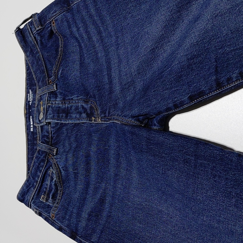 Old Navy Women's OG Straight High Rise Blue Jeans - 2